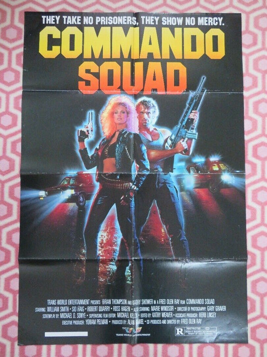 COMMANDO SQUAD US ONE SHEET POSTER WILLIAM SMITH SID HAIG 1987