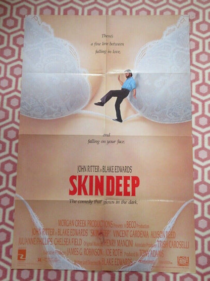 SKIN DEEP US ONE SHEET POSTER JOHN RITTER VINCENT GARDENIA 1989