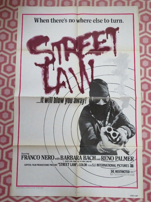 STREET LAW US ONE SHEET POSTER FRANCO NERO BARBARA BACH 1974