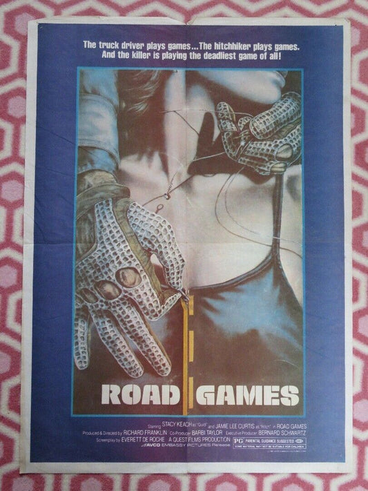 ROAD GAMES US (27"X 19.5") ROLLED POSTER JAMIE LEE CURTIS 1981