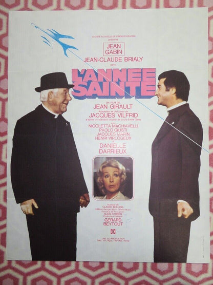 L'ANNEE SAINTE/ Holy Year FRENCH (23.5"X 29.5") ROLLED POSTER JEAN GABIN  1976