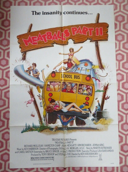 MEATBALLS PART II US ONE SHEET POSTER RICHARD MULLIGAN KIM RICHARDS 1984