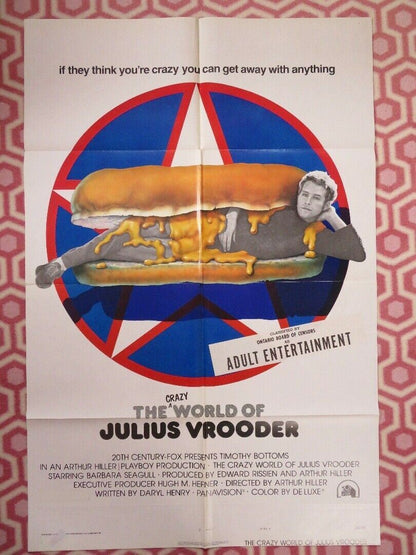 THE CRAZY WORLD OF JULIUS VROODER US ONE SHEET POSTER STYLE A PLAYBOY 1974