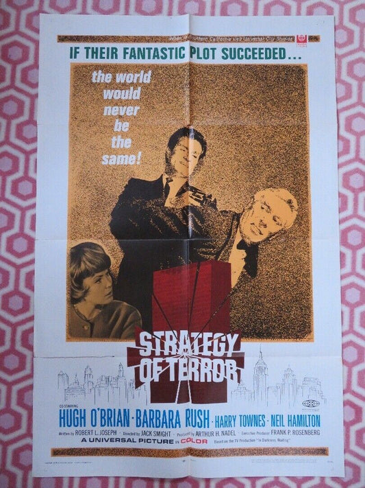 STRATEGY OF TERROR US ONE SHEET POSTER HUGH O'BRAIN BARBARA RUSH 1969