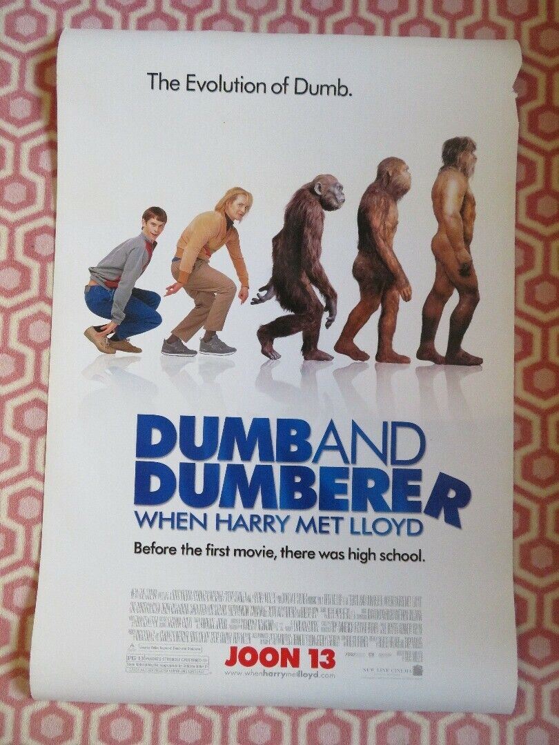 DUMB AND DUMBERER US ONE SHEET ROLLED POSTER JIM CARREY 2003