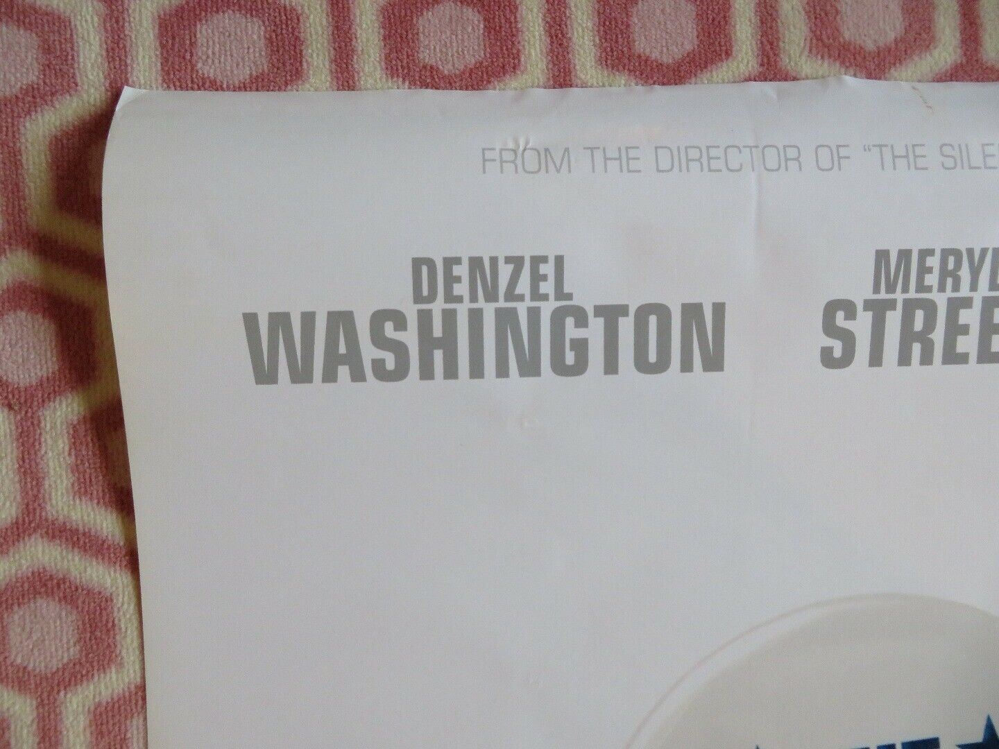 THE MANCHURIAN CANDIDATE US ONE SHEET ROLLED POSTER DENZEL WASHINGTON 2004