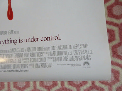 THE MANCHURIAN CANDIDATE US ONE SHEET ROLLED POSTER DENZEL WASHINGTON 2004