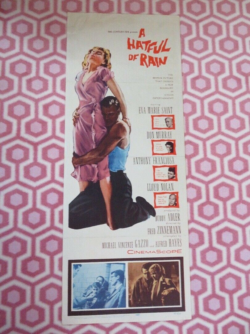 A HATFUL OF RAIN US INSERT (14"x 36") POSTER EVA MARIE SAINT  1957