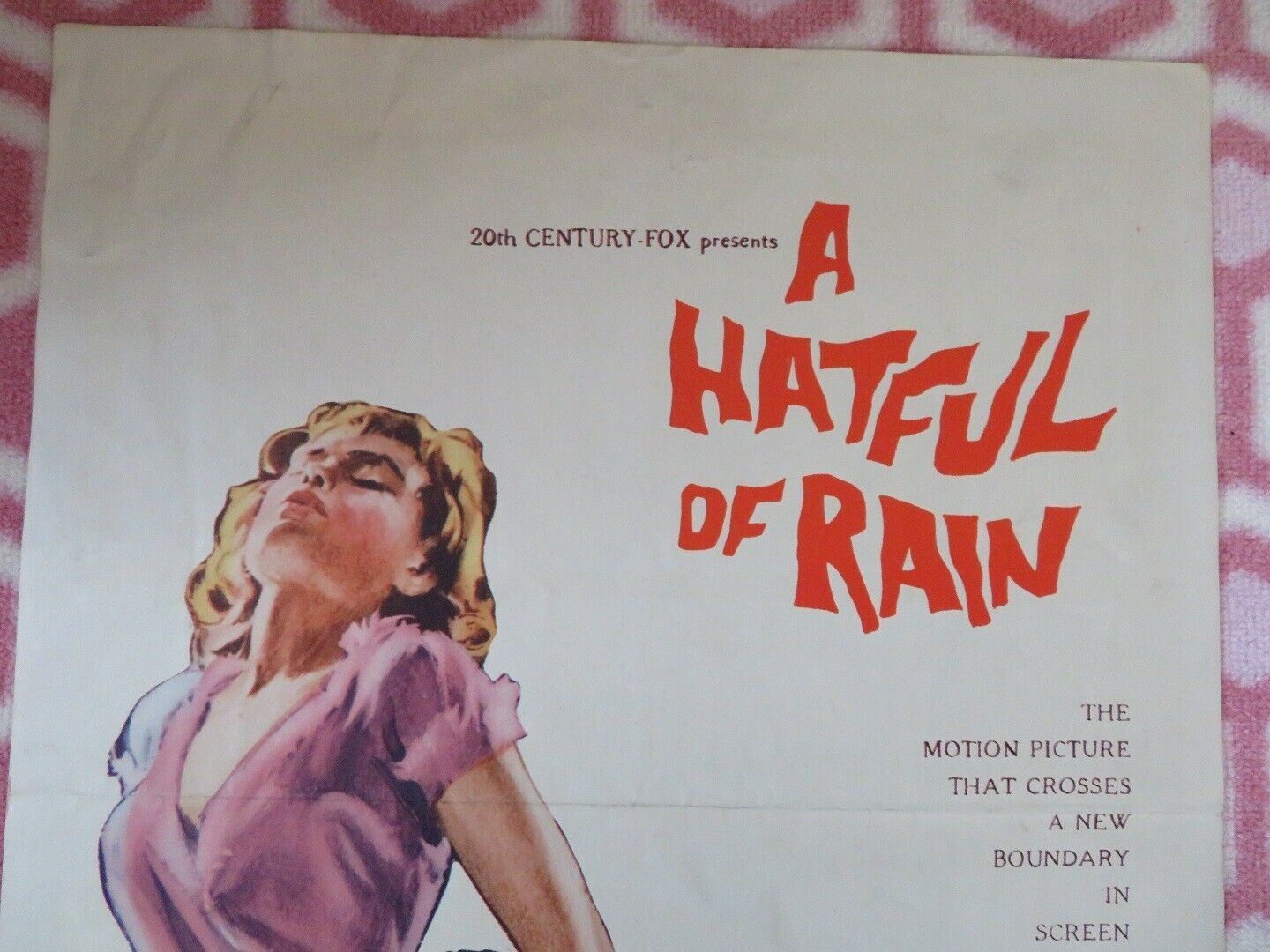 A HATFUL OF RAIN US INSERT (14"x 36") POSTER EVA MARIE SAINT  1957