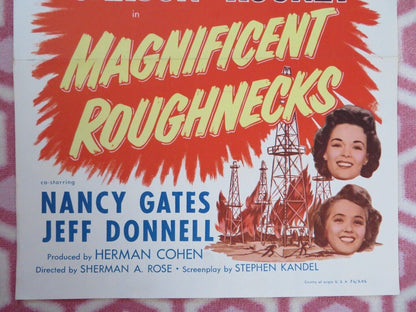 MAGNIFICENT ROUGHNECKS US INSERT (14"x 36") POSTER JACK CARSON MICKEY ROONEY '56