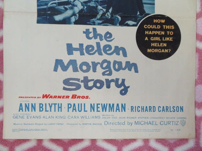 THE HELEN MORGAN STORY US INSERT (14"x 36") POSTER ANN BLYTH PAUL NEWMAN 1957