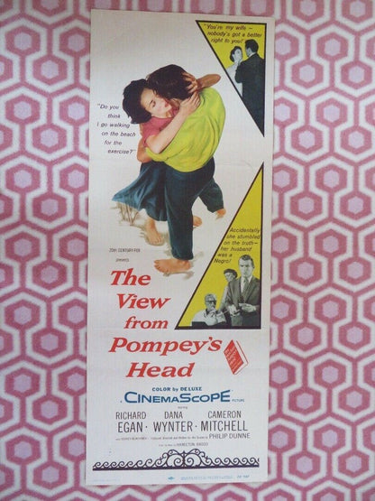 THE VIEW FROM POMPEY'S HEAD US INSERT (14"x 36") POSTER RICHARD EGAN  1955