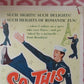 SO THIS IS PARIS US INSERT (14"x 36") POSTER GENE NELSON  TONY CURTIS 1954