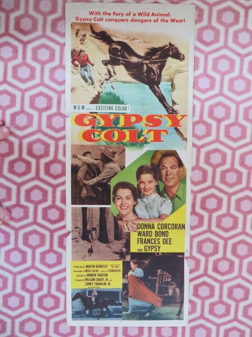 GYPSY COLT US INSERT (14"x 36") POSTER DONNA CORCORAN 1954