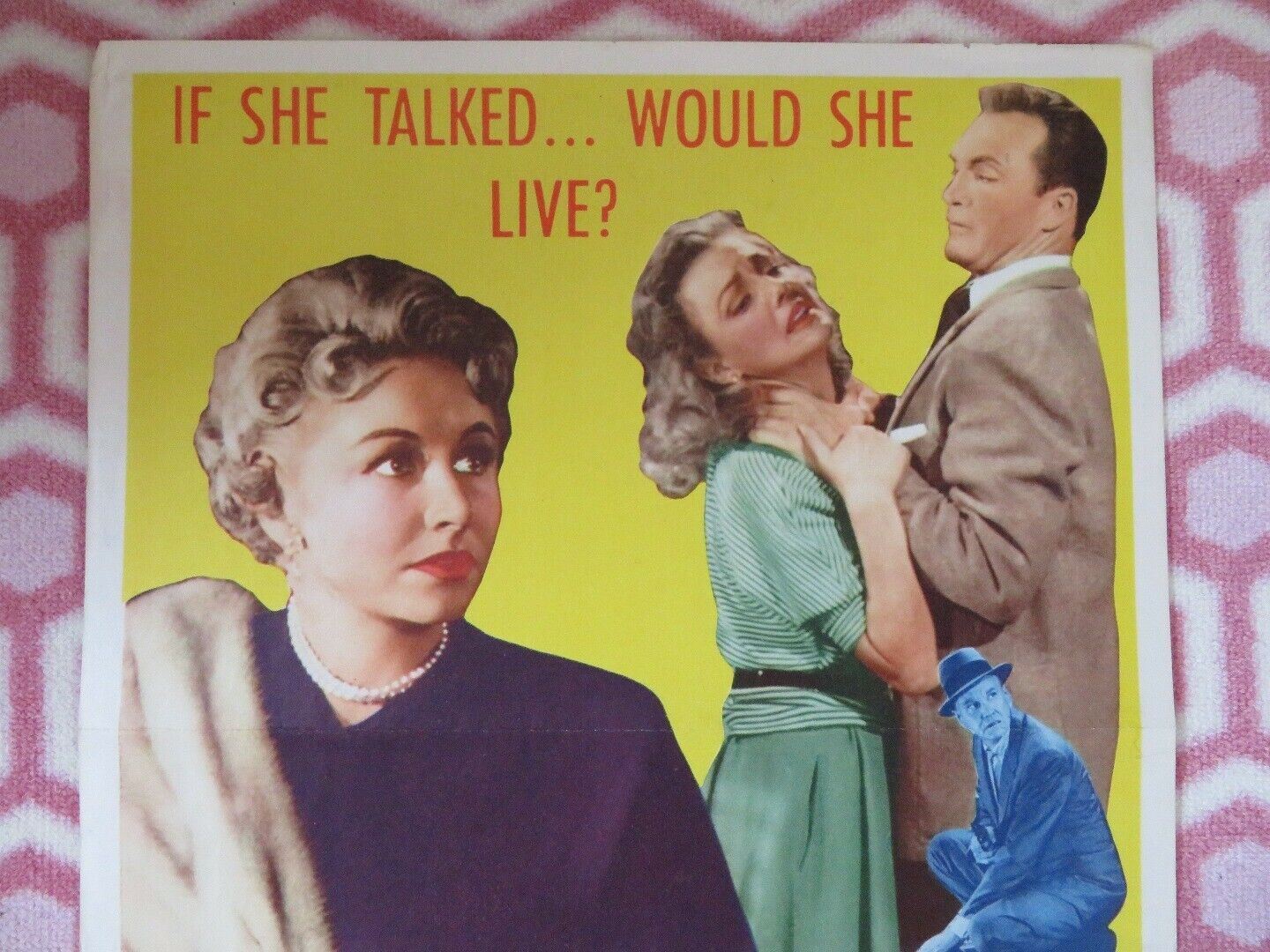 ACCUSED OF MURDER US INSERT (14"x 36") POSTER DAVID BRIAN VERA RALSTONE 1956