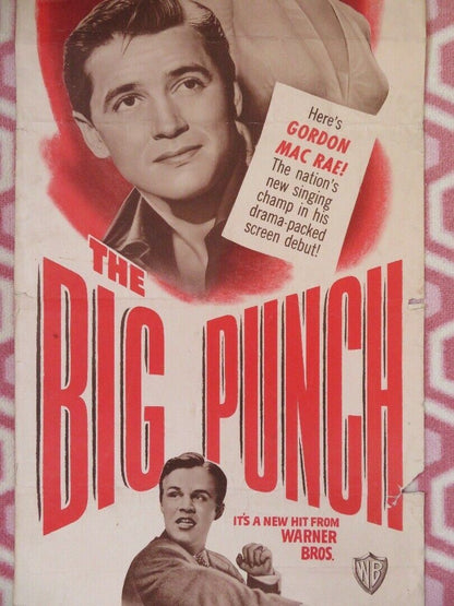 THE BIG PUNCH US INSERT (14"x 36") POSTER WAYNE MORRIS LOIS MAXWELL 1948