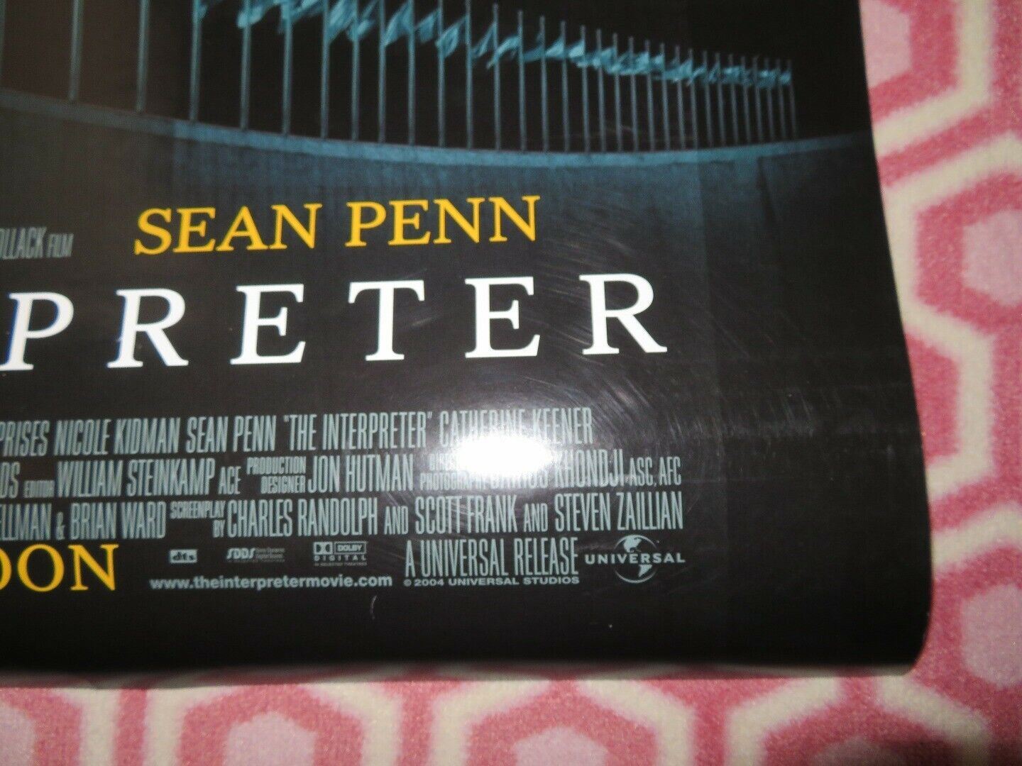 THE INTERPRETER US ROLLED POSTER NICOLE KIDMAN SEAN PENN 2005