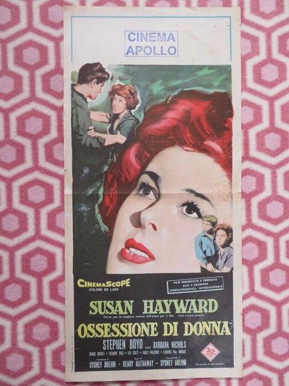 OSSESSIONE DI DONNA /Woman Obsessed ITALIAN LOCANDINA (27.5" x 13") POSTER 1959