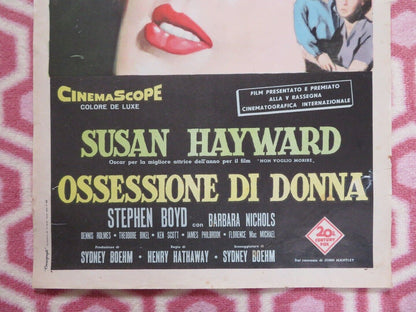 OSSESSIONE DI DONNA /Woman Obsessed ITALIAN LOCANDINA (27.5" x 13") POSTER 1959