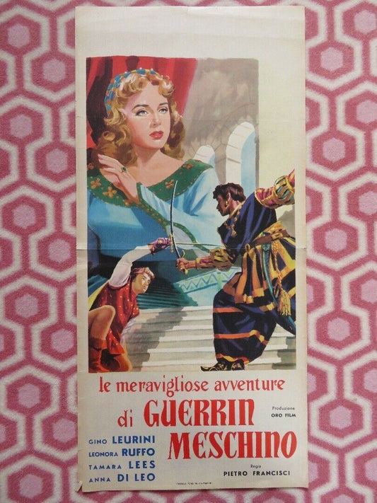 Wonderful Adventures of Guerrin Mescino ITALIAN LOCANDINA (27.5" x 13") POSTER