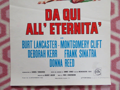 DA QUI ALL' ETERNITA'  ITALIAN LOCANDINA (27.5" x 12.5") POSTER 1953