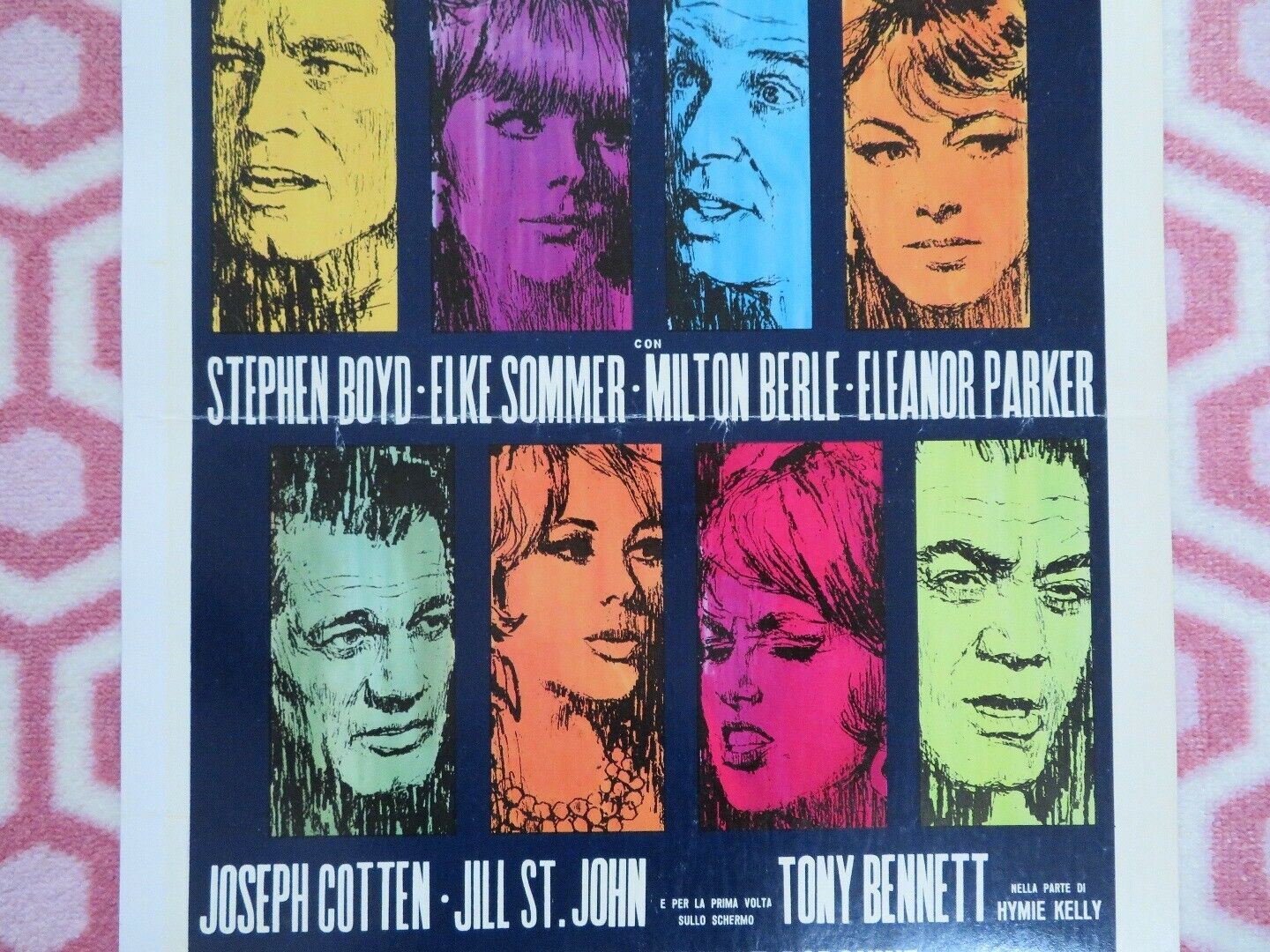 TRAMONTO DI UN IDOLO/ The Oscar ITALIAN LOCANDINA (27.5" x 13") POSTER 1966