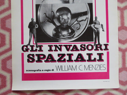 GIL INVASORI SPAZIALI /Invaders from Mars ITALIAN LOCANDINA (27.5"x 13") POSTER