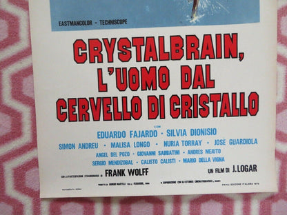 Transplant of a Brain ITALIAN LOCANDINA (27.5"x 13") POSTER EDUARDO FAJARDO 1970