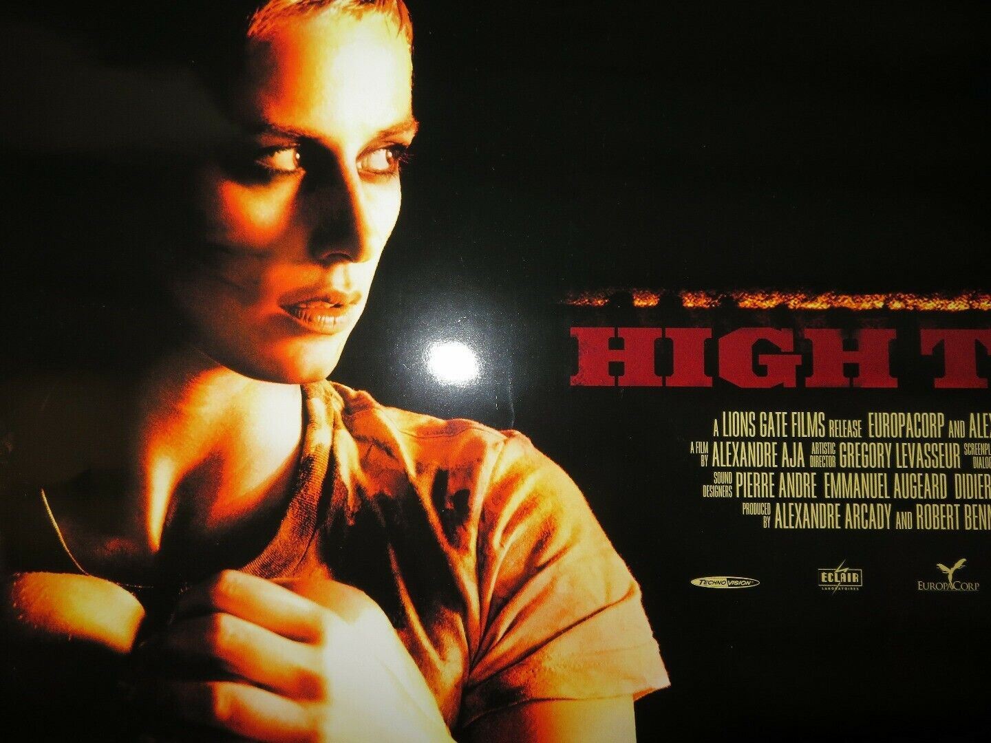 HIGH TENSION US ROLLED POSTER ALEXANDRE AJA 2003