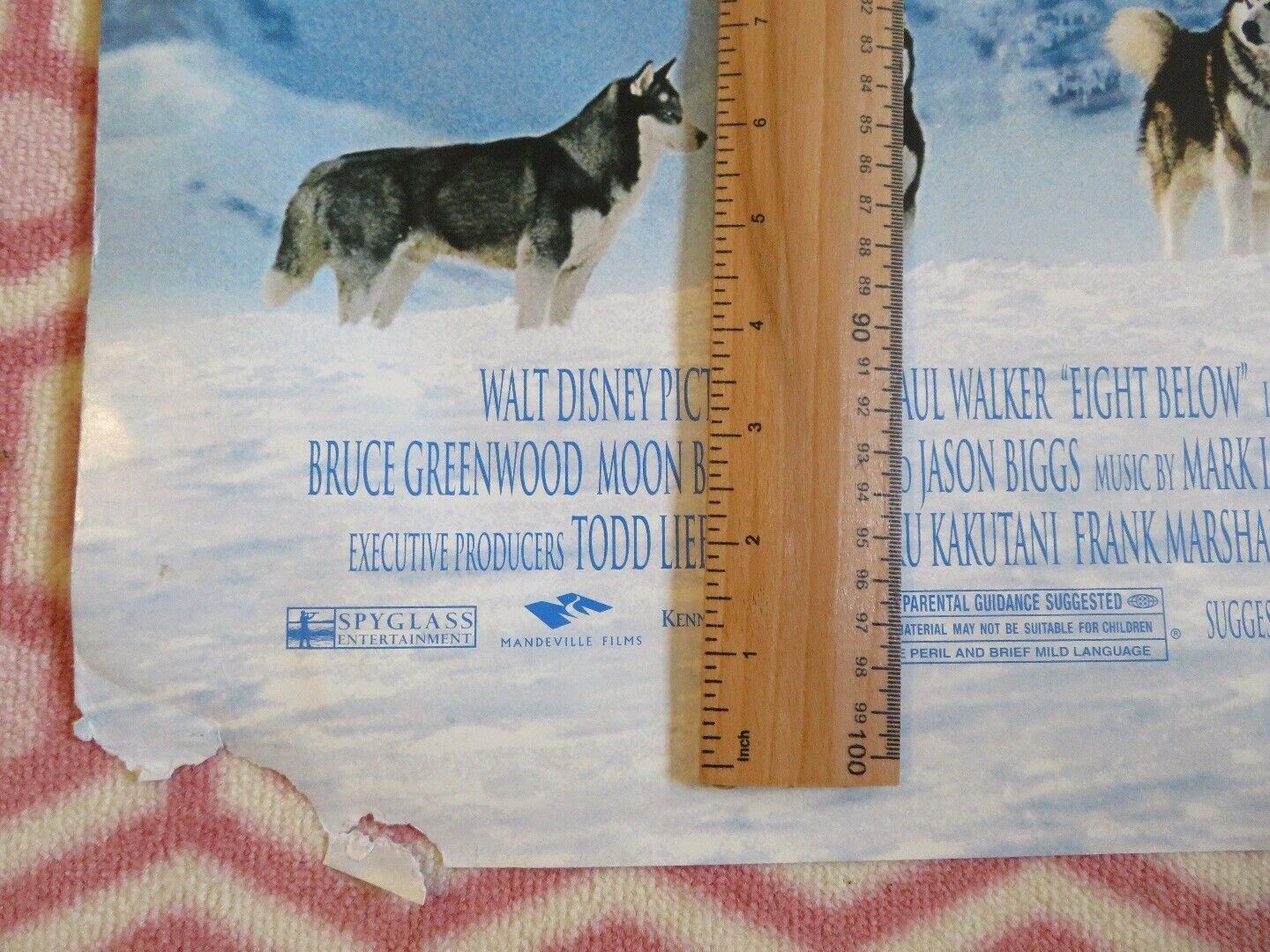 EIGHT BELOW US ROLLED POSTER DISNEY PAUL WALKER 2006