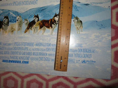 EIGHT BELOW US ROLLED POSTER DISNEY PAUL WALKER 2006