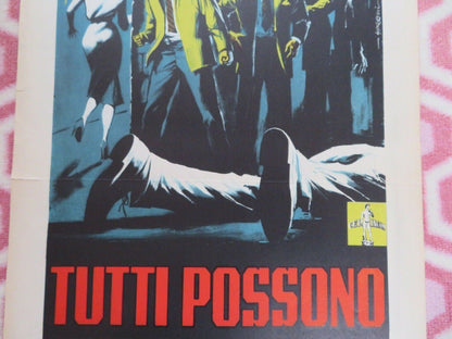 TUTTI POSSONO UCCIDERMI ITALIAN LOCANDINA (27.5" x 13") POSTER FRANCO FABRIZI