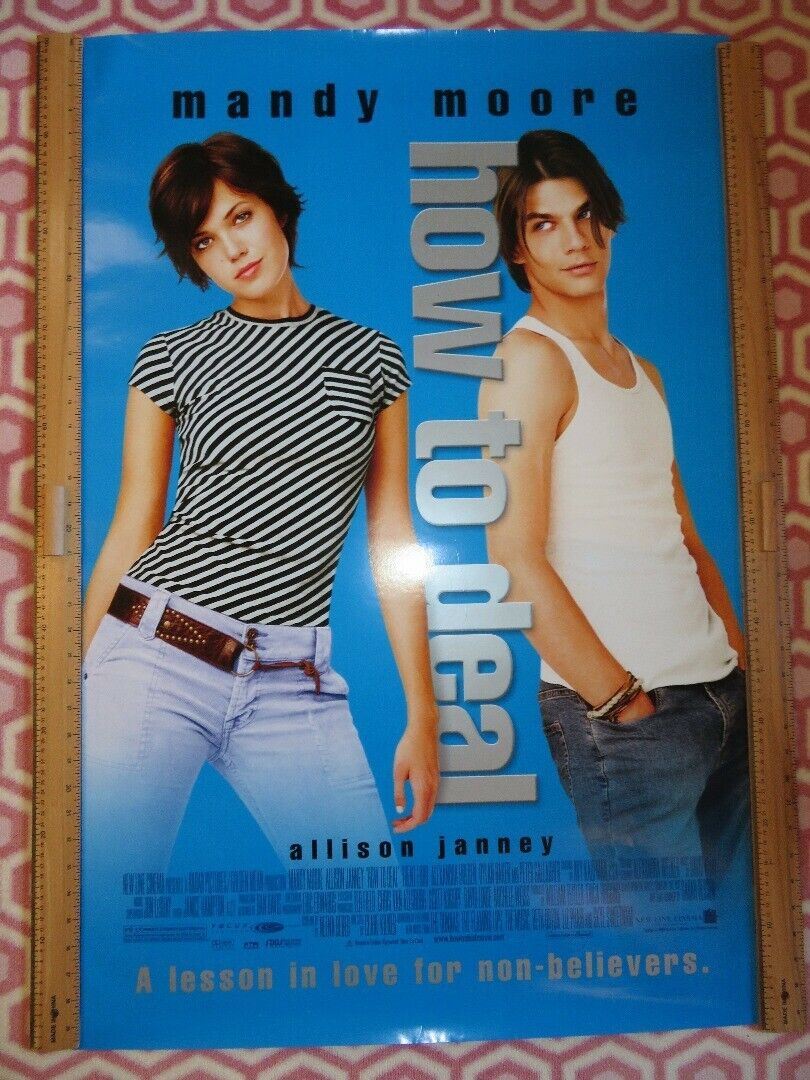 HOW TO DEAL US ROLLED POSTER MANDY MOORE ALLISON JANNEY 2003