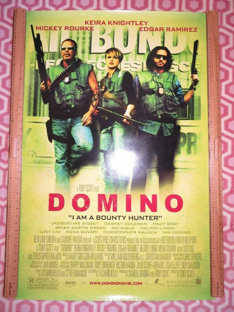 DOMINO US ROLLED POSTER TONY SCOTT KEIRA KNIGHTLEY 2005