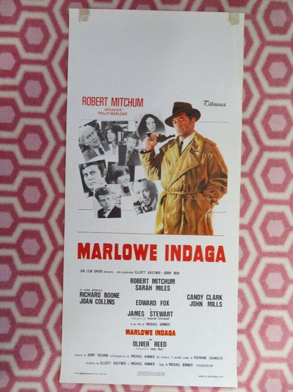 MARLOWE INDAGA/ The Big Sleep ITALIAN LOCANDINA (27.5"x 13") POSTER 1978