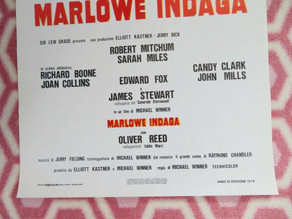 MARLOWE INDAGA/ The Big Sleep ITALIAN LOCANDINA (27.5"x 13") POSTER 1978