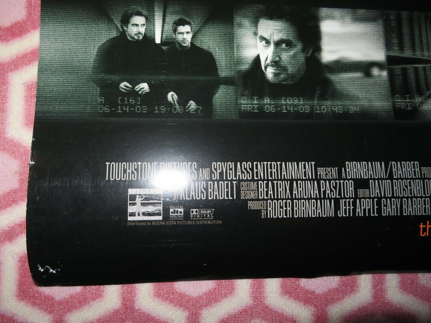 THE RECRUIT  US ROLLED POSTER AL PACINO COLIN FARRELL 2003