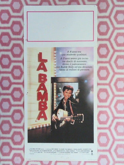 LA BAMBA ITALIAN LOCANDINA (27.5"x 13") POSTER LOU DIAMOND PHILLIPS 1987