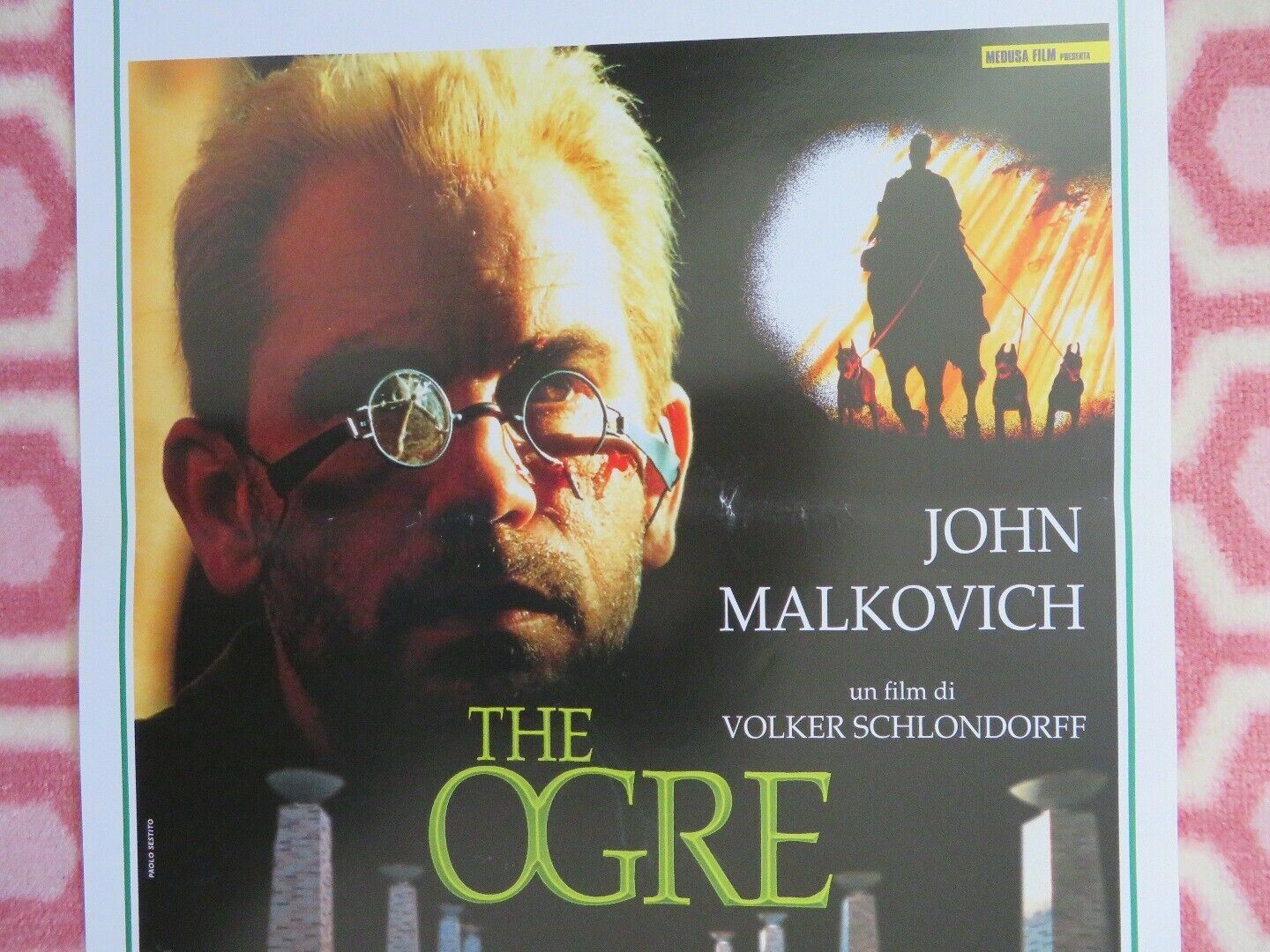 THE OGRE ITALIAN LOCANDINA (27.5"x 13") POSTER JOHN MALKOVICH  1996