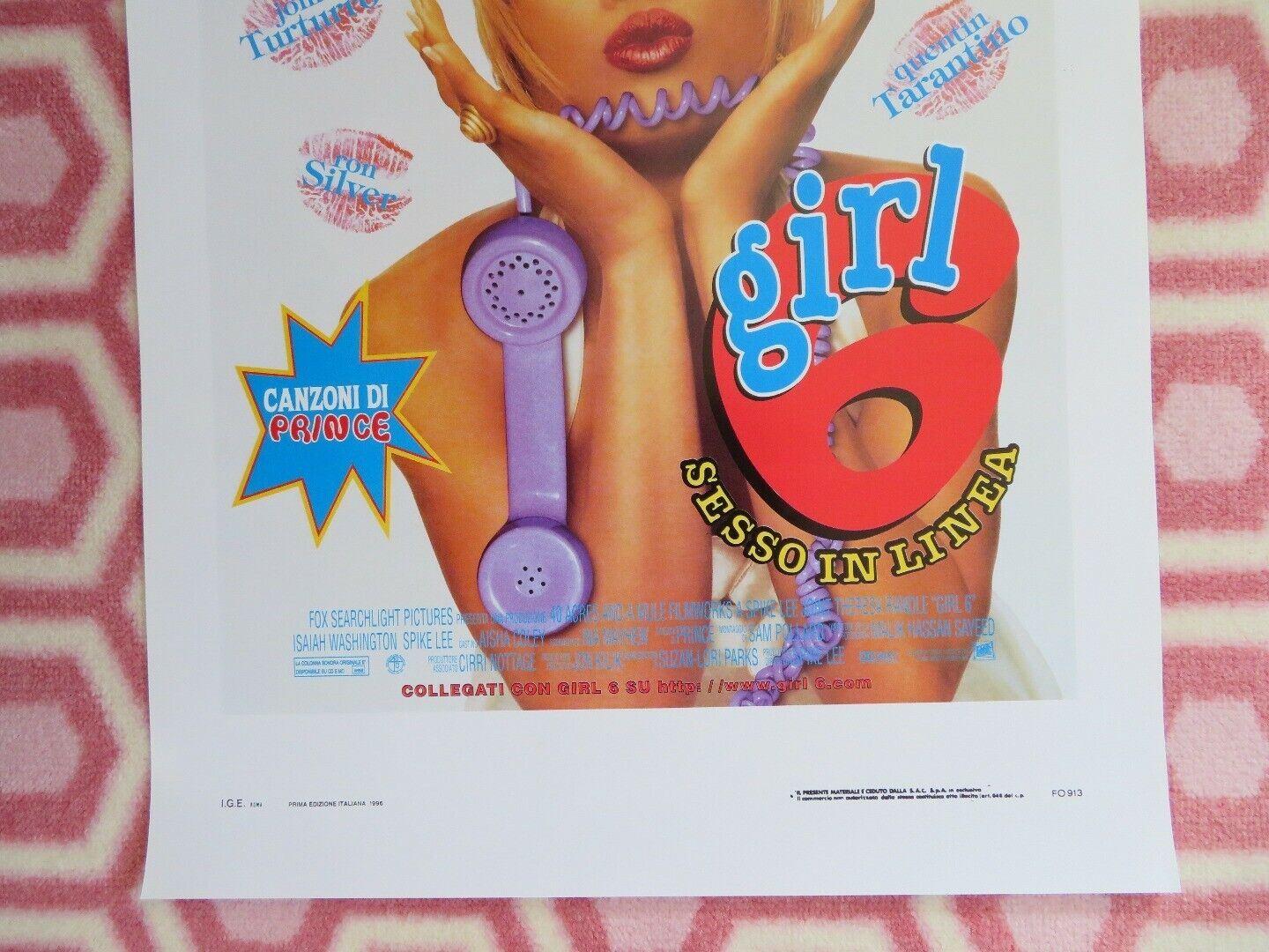 GIRL 6 ITALIAN LOCANDINA (27.5"x 13") POSTER SPIKE LEE 1996