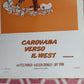 CAROVANA VERSO IL WEST ITALIAN LOCANDINA (27.5"x 13") POSTER DISNEY 1956