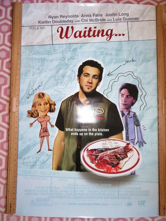 WAITING...  US ROLLED POSTER RYAN REYNOLDS ANNA FARIS 2005