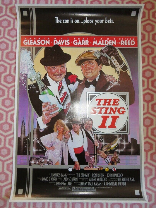 THE STING II  US ROLLED POSTER JACKIE GLEASON MAC DAVIS 1983