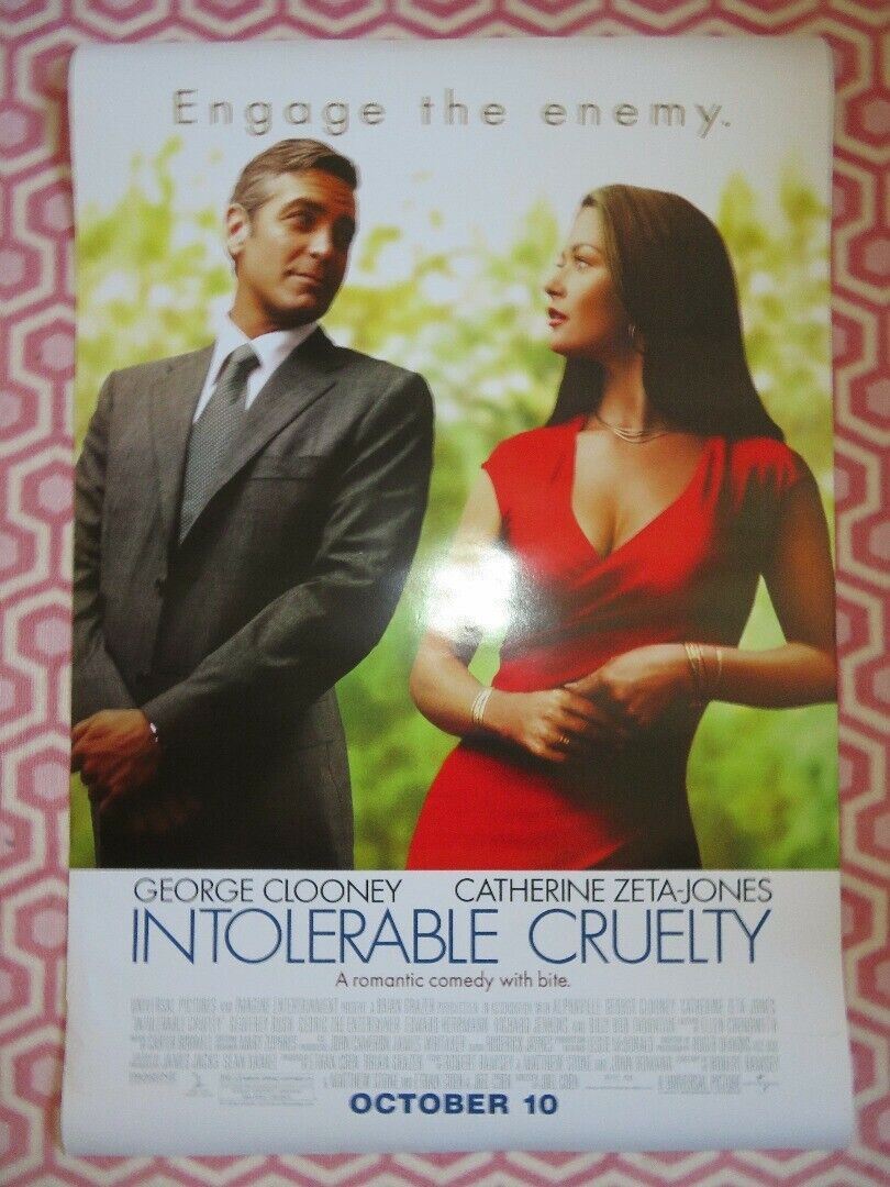 INTOLERABLE CRUELTY  US ROLLED POSTER COEN BROTHERS G CLOONEY C ZETA-JONES 2003