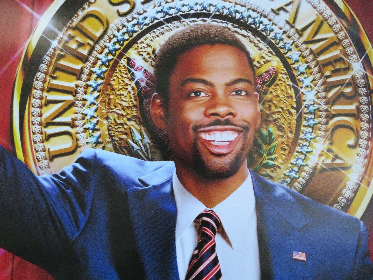 HEAD OF STATE  US ROLLED POSTER CHRIS ROCK BERNIE MAC 2003