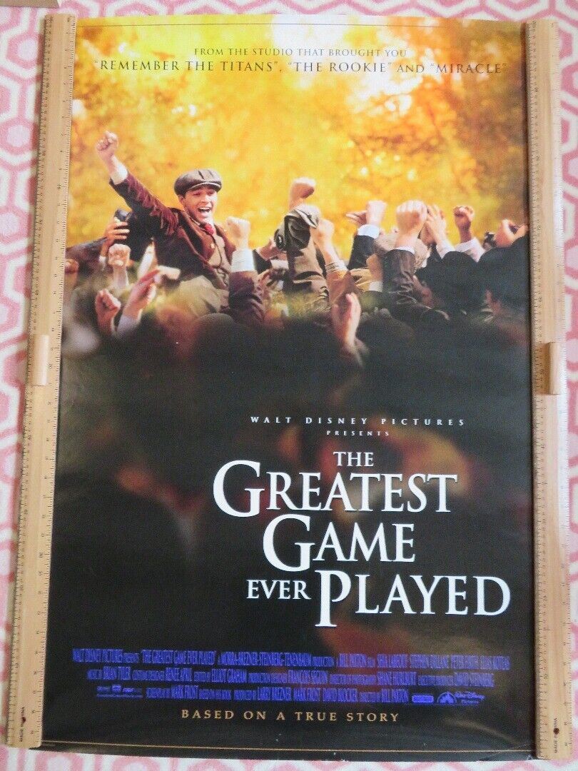 THE GREATEST GAME EVER PLAYED  US ROLLED POSTER DISNEY BILL PAXTON 2005