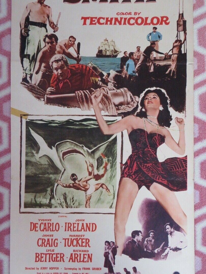 HURRICANE SMITH US INSERT (14"x 36") POSTER YVONNE DE CARLO JOHN IRELAND 1952