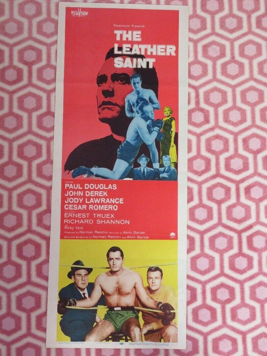 THE LEATHER SAINT US INSERT (14"x 36") POSTER PAUL DOUGLAS JOHN DEREK 1956