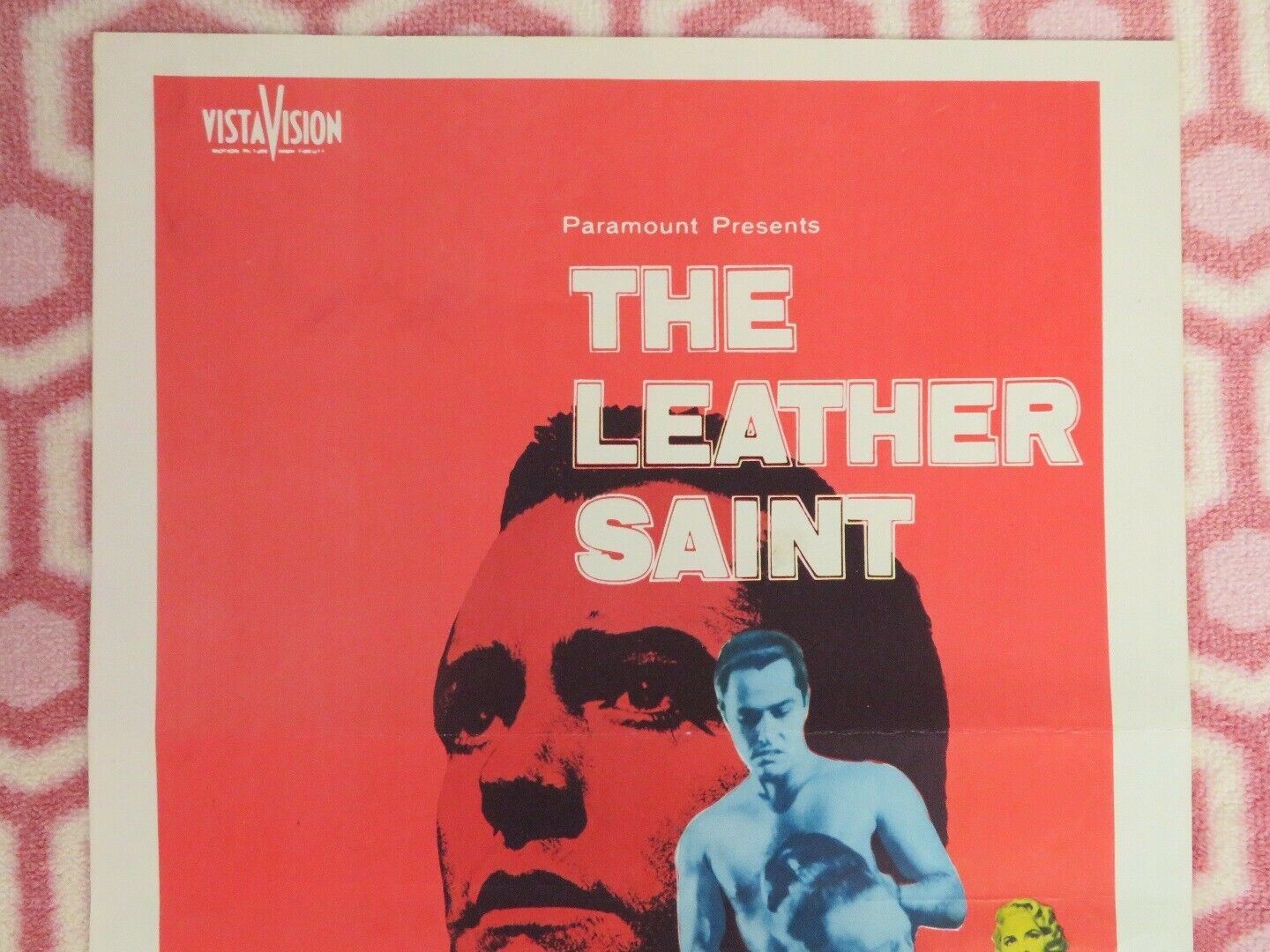 THE LEATHER SAINT US INSERT (14"x 36") POSTER PAUL DOUGLAS JOHN DEREK 1956