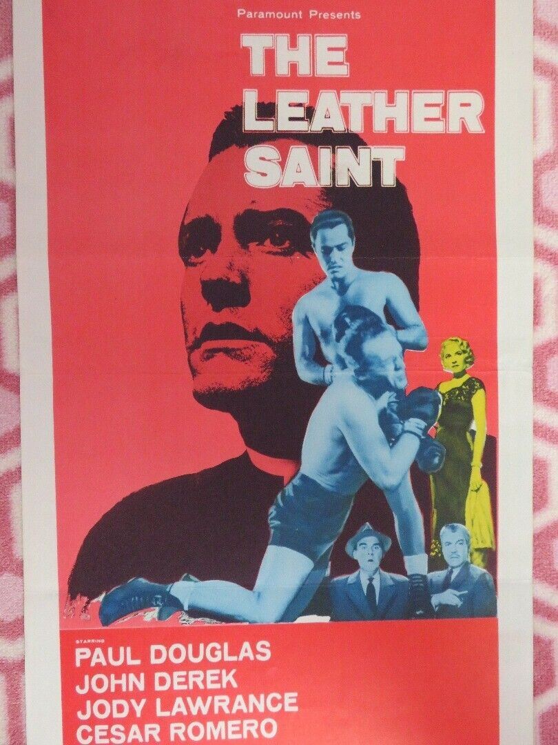 THE LEATHER SAINT US INSERT (14"x 36") POSTER PAUL DOUGLAS JOHN DEREK 1956